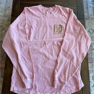 Disney Pink Long Sleeve Kids Tee with Glitter Logo